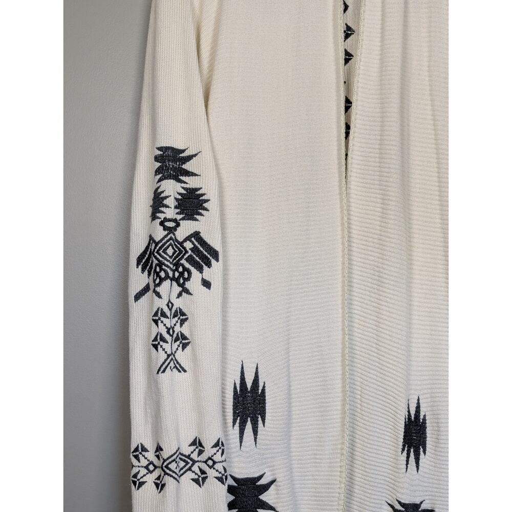 Biya by Johnny Was Artisan Southwestern Boho Open Front Duster Cardigan Size XL - Picture 3 of 16